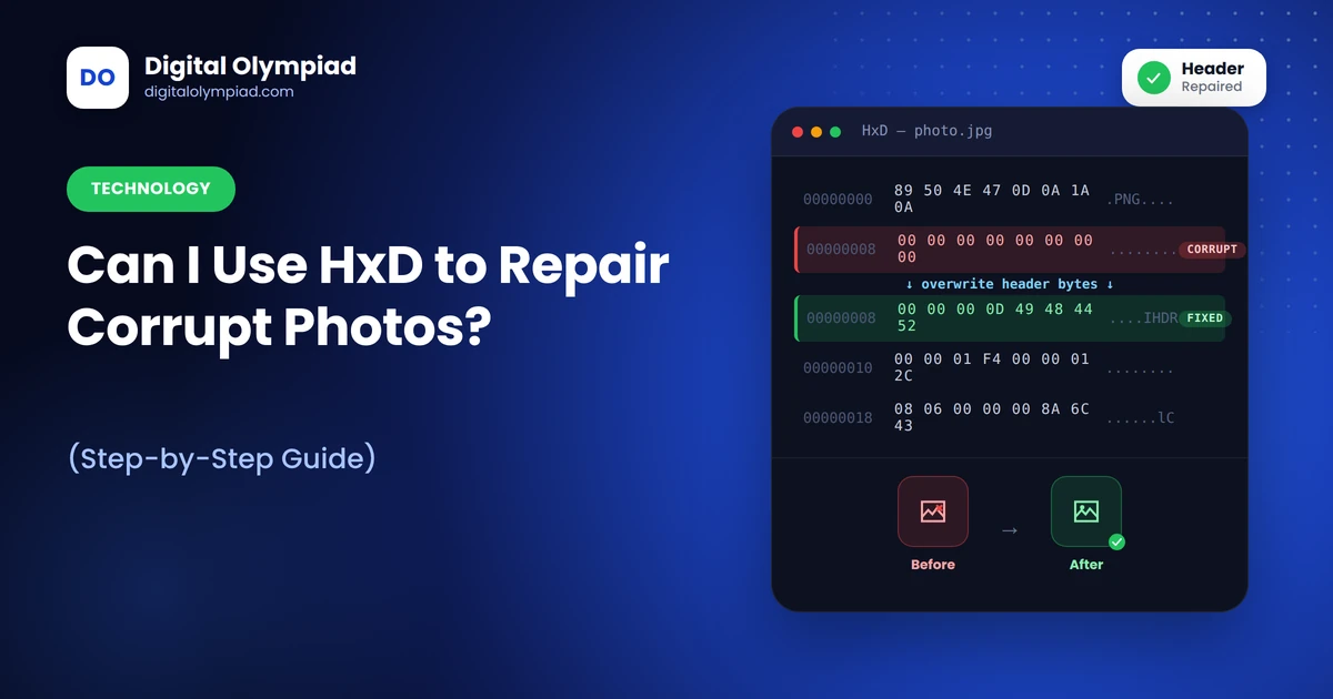 Can I Use HxD to Repair Corrupt Photos? (Step-by-Step Guide)