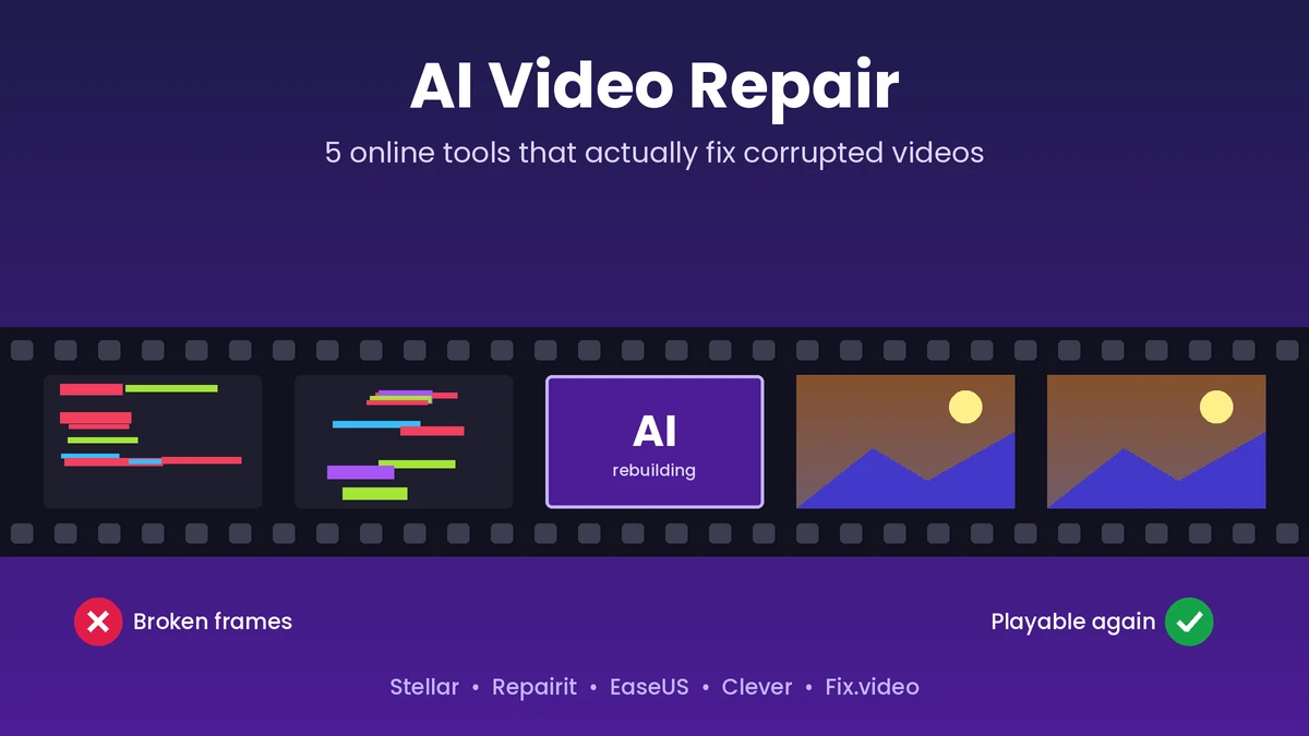 AI Video Repair: 5 Online Tools That Actually Fix Corrupted Videos